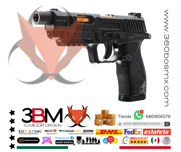 Umarex Pistola  SA10 .177 Cal. BB/Pellets Blowback CO2