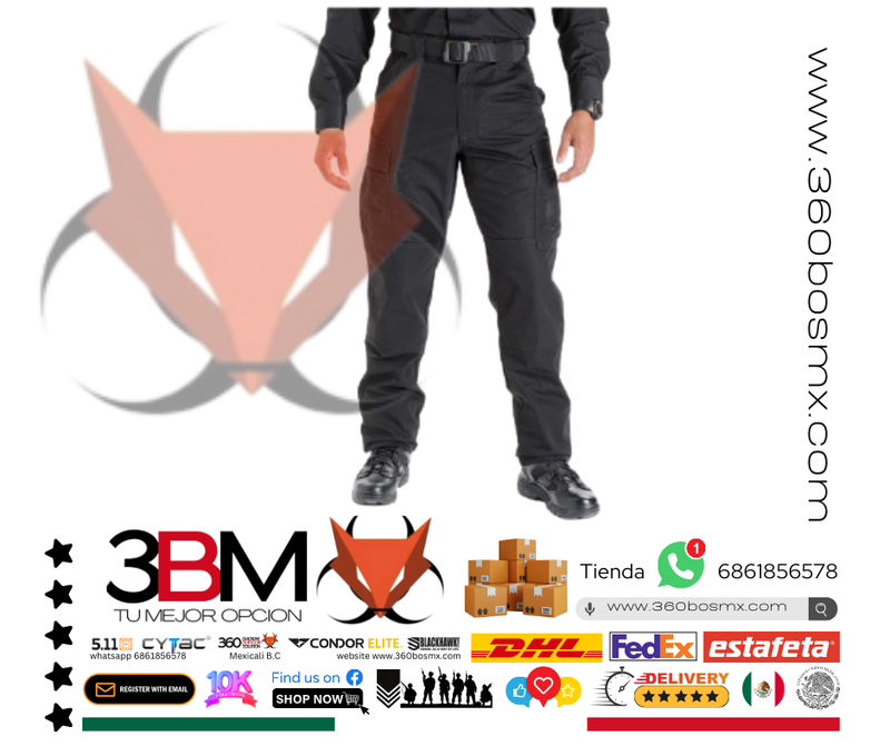 5.11 Pantalon Tactico Cargo Negro A1 3BMA008