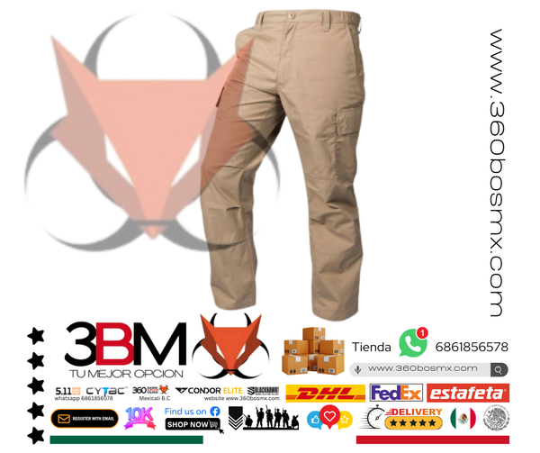 LAPG Pantalon Tactico Cargo Khaki