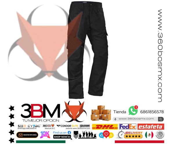 Tactical Pantalon Tactico Cargo Negro	A2
