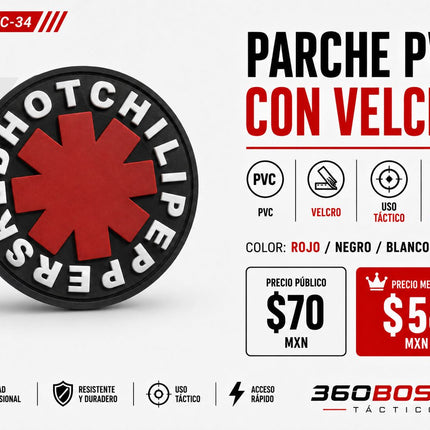 Parche PVC  c/ Velcro