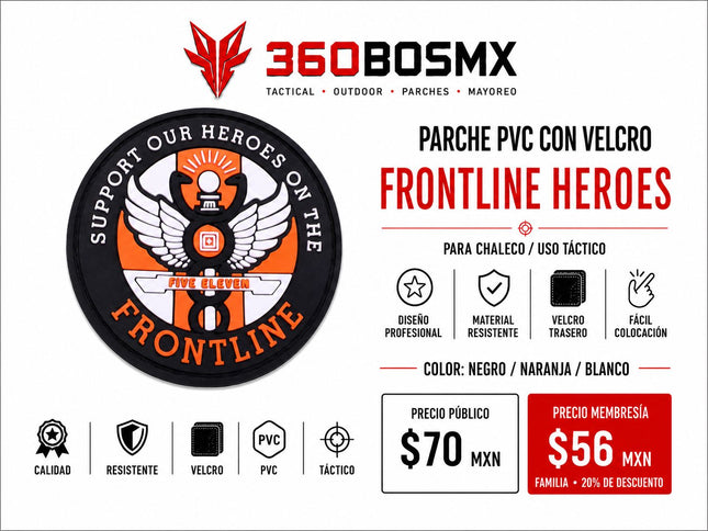 Parche PVC c/ Velcro Frontline