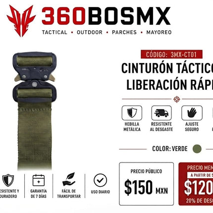 Cinto Tactico Liberacion Rapida