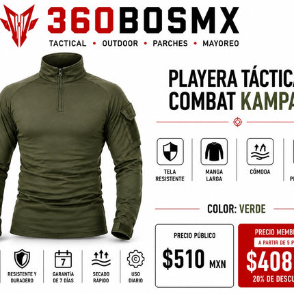 Camisa Combate Manga Larga