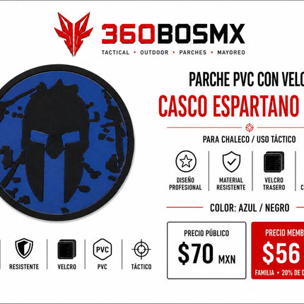 Parche PVC c/ Velcro Espartano