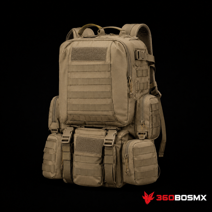 Mochila Táctica Militar GJP WZ213 55 L – Caqui