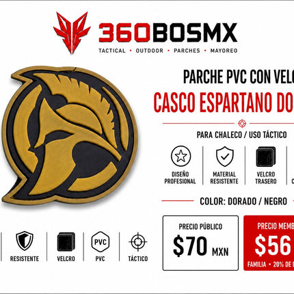 Parche PVC c/ Velcro Espartano