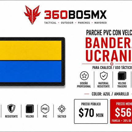 Parche PVC c/ Velcro Bandera