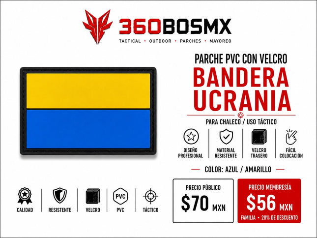 Parche PVC c/ Velcro Bandera
