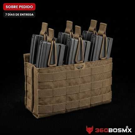 SOBREPEDIDO Condor MA44 Triple Six Stacker MOLLE Open Top Mag Pouch