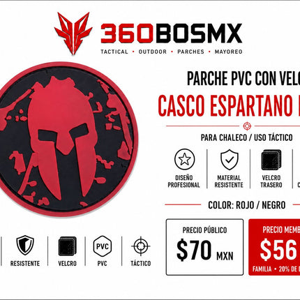 Parche PVC c/ Velcro Espartano
