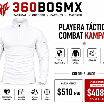 Camisa Combate Manga Larga