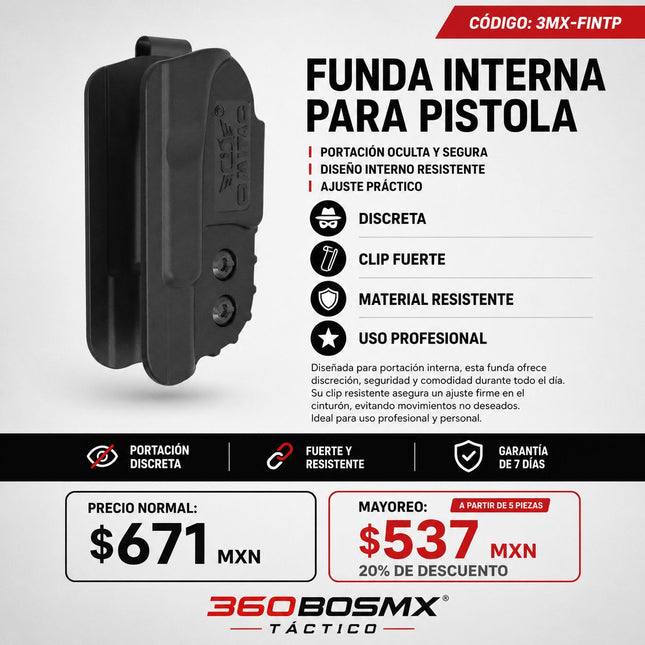 Funda Tactica Interna Oculta