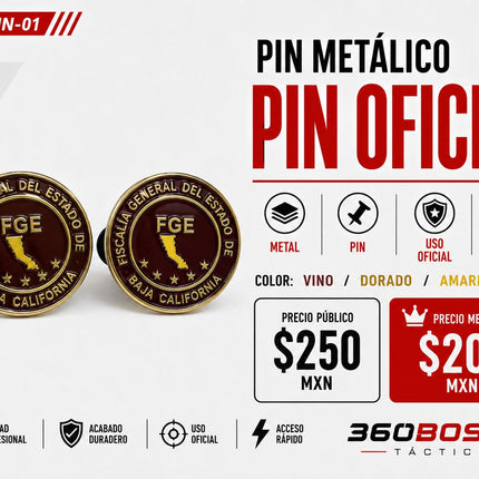 Pin Metalico Oficial