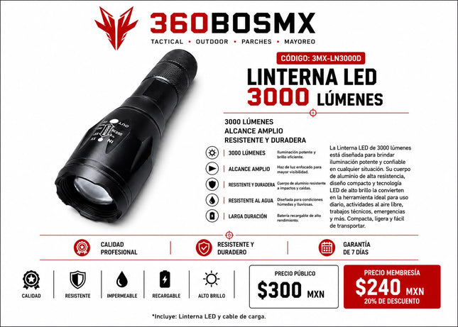 Lampara Led Recargable