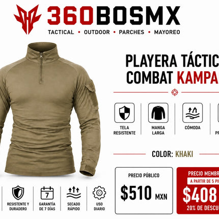Camisa Combate Manga Larga