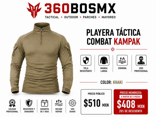 Camisa Combate Manga Larga