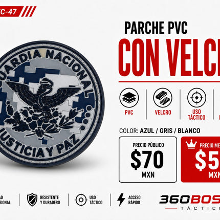Parche PVC  c/ Velcro