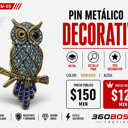 Pin Metalico Decoracion