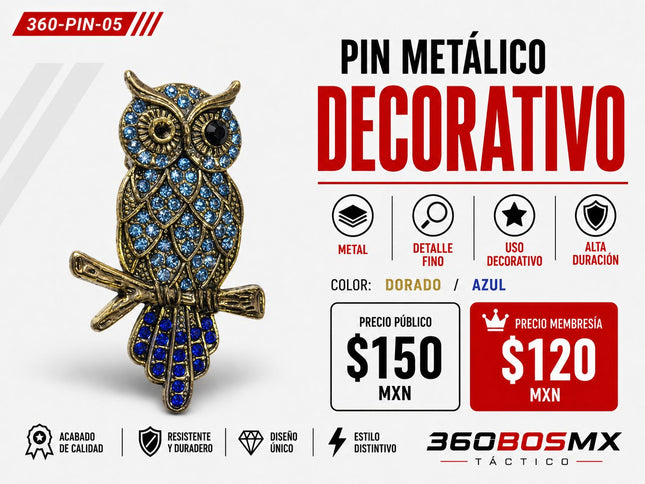 Pin Metalico Decoracion