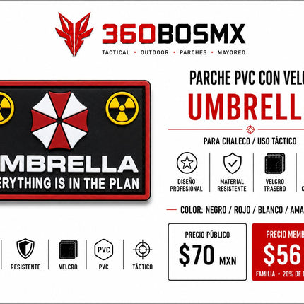 Parche PVC c/ Velcro Umbrella