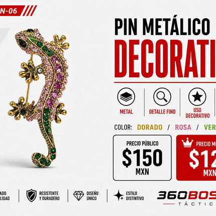 Pin Metalico Decoracion