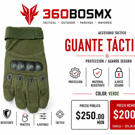 Guantes Tacticos Con Nudillo