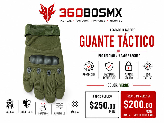 Guantes Tacticos Con Nudillo