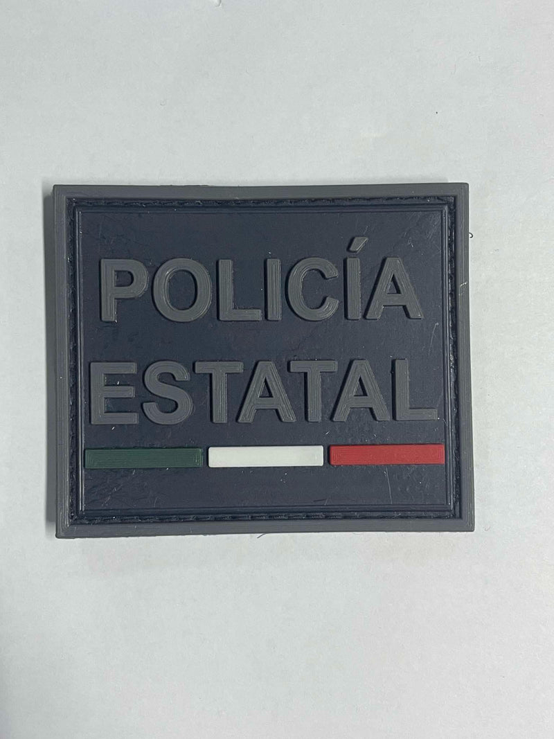 parche pvc c/velcro policia estatal	XX0697	37