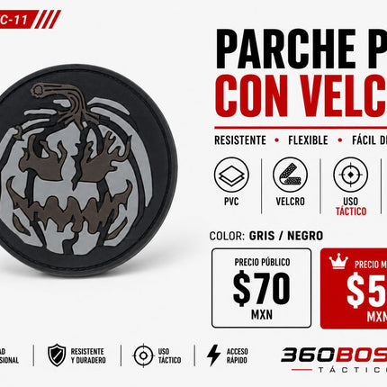 Parche PVC Halloween c/ Velcro