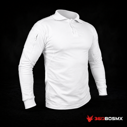 Playera Polo Táctica Manga Larga Hombre MP