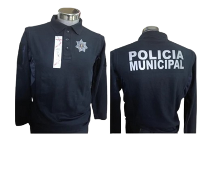 Camisa Polo Manga Larga Color Azul Marino PM 	464	3BM-0284 M