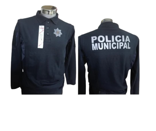 Camisa Polo Manga Larga Color Azul Marino PM 	464	3BM-0284 M