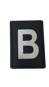 Parche PVC c/ Velcro Letra B 	40	3BM-01100	BX2	MM 3BM MRP