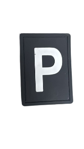 Parche PVC c/ Velcro Letra P  	40	3BM-01105	BX2	MM 3BM MRP