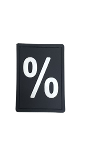Parche PVC c/ Velcro Letra Porcentaje 	48	3BM-01112	BX2	MM 3BM MRP