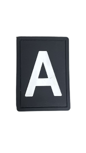 Parche PVC c/ Velcro Letra A 	48	3BM-01112	BX2	MM 3BM MRP