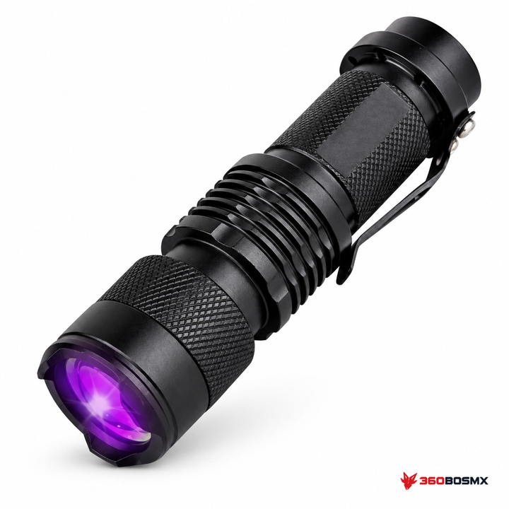 Mini lámpara táctica UV con zoom DT166