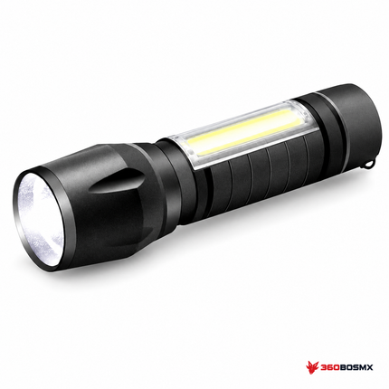 Mini lámpara táctica recargable con luz COB DT321
