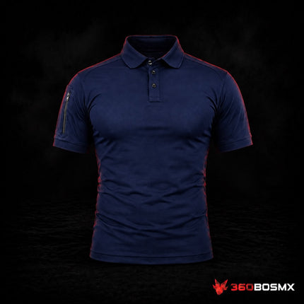 Playera Polo Táctica Manga Corta Transpirable con Bolsillos