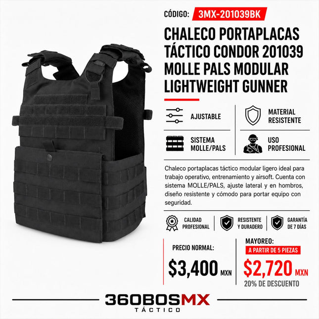 Chaleco Tactico Porta Placas