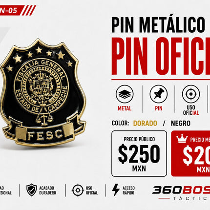 Pin Metalico Oficial