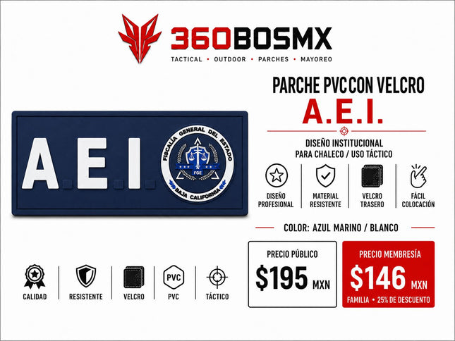 Parche PVC c/ Velcro AEI