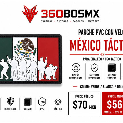 Parche PVC c/ Velcro Bandera