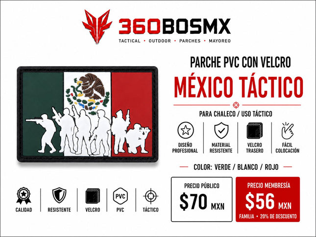 Parche PVC c/ Velcro Bandera