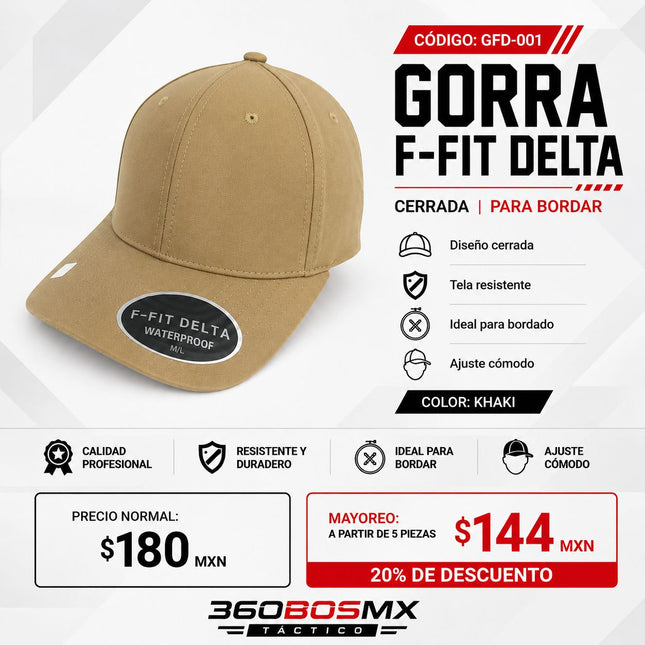 Gorra Cerrada F Fit Delta