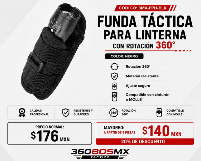 Funda Porta Lampara 360