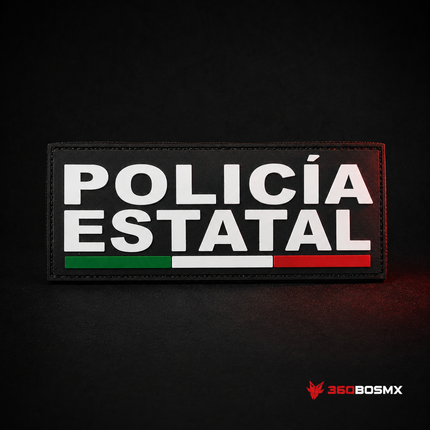 Parche Policía Estatal PVC con Velcro para Chaleco