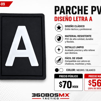 Parche PVC  c/ Velcro