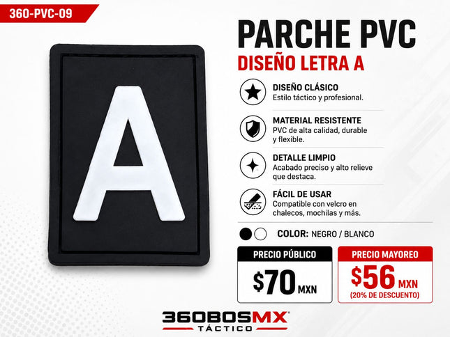 Parche PVC  c/ Velcro